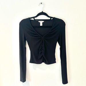 Black H&M long sleeve top